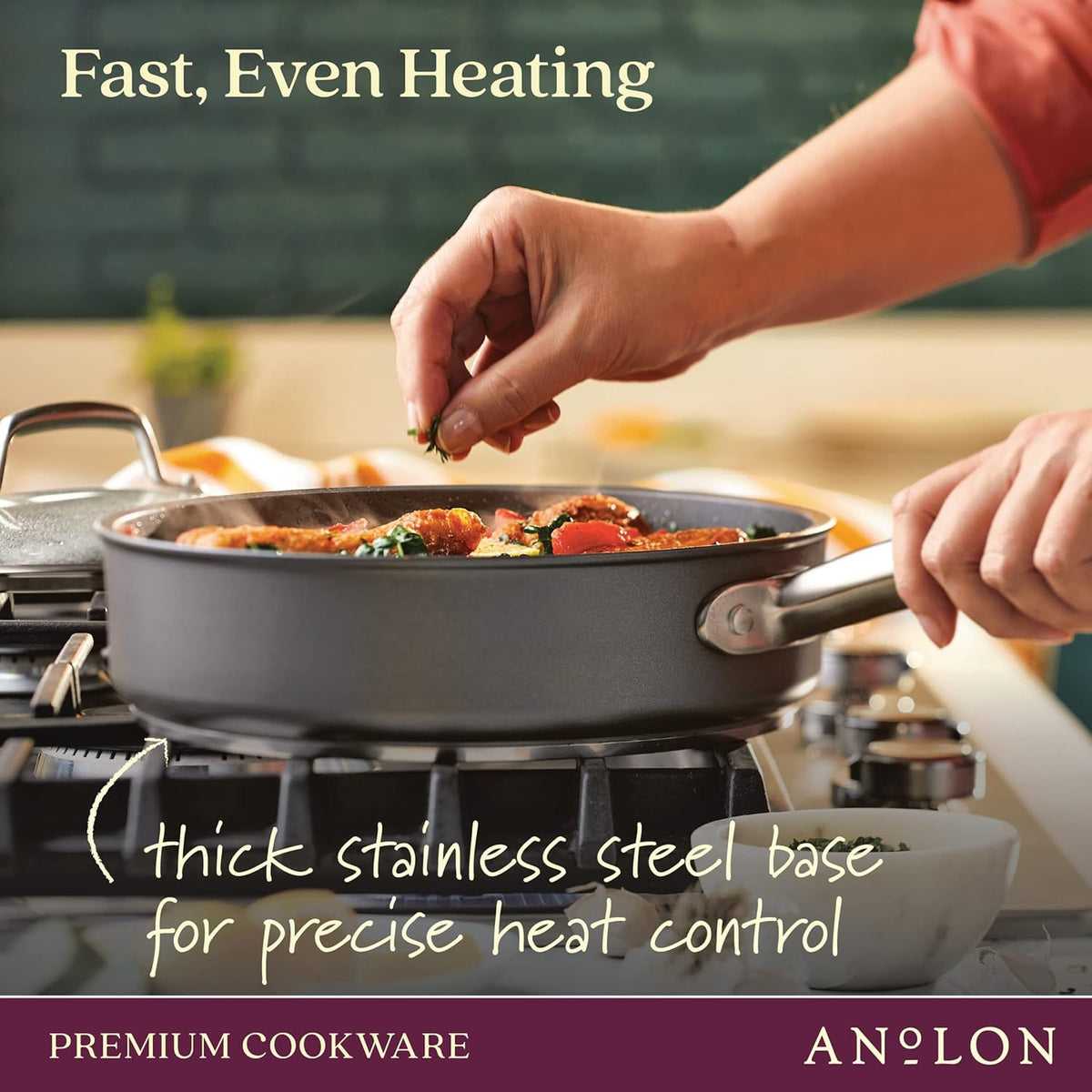 12 Piece Hard Anodized Cookware Set with Deep Frying Pan E26923