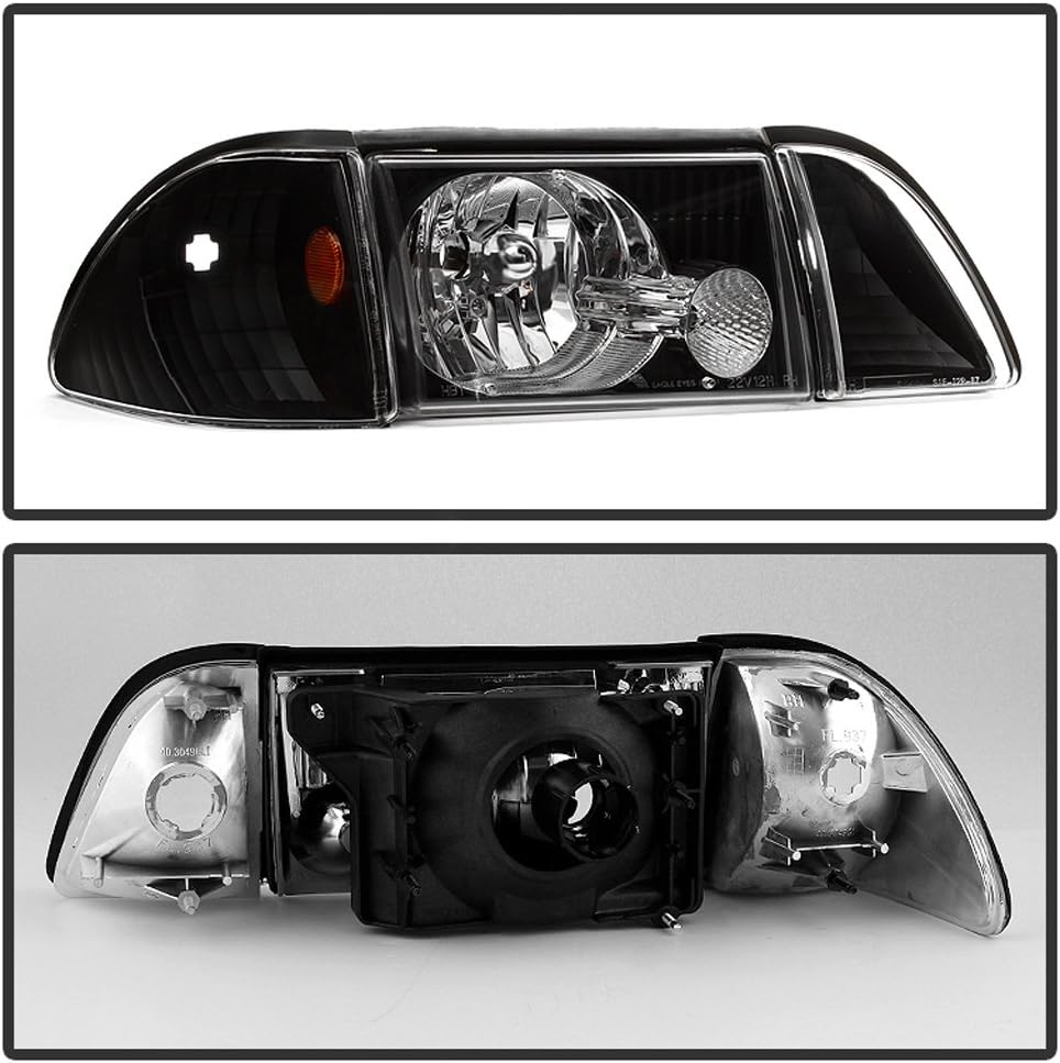 Black Headlights with Corner Signal Lights Set C934240