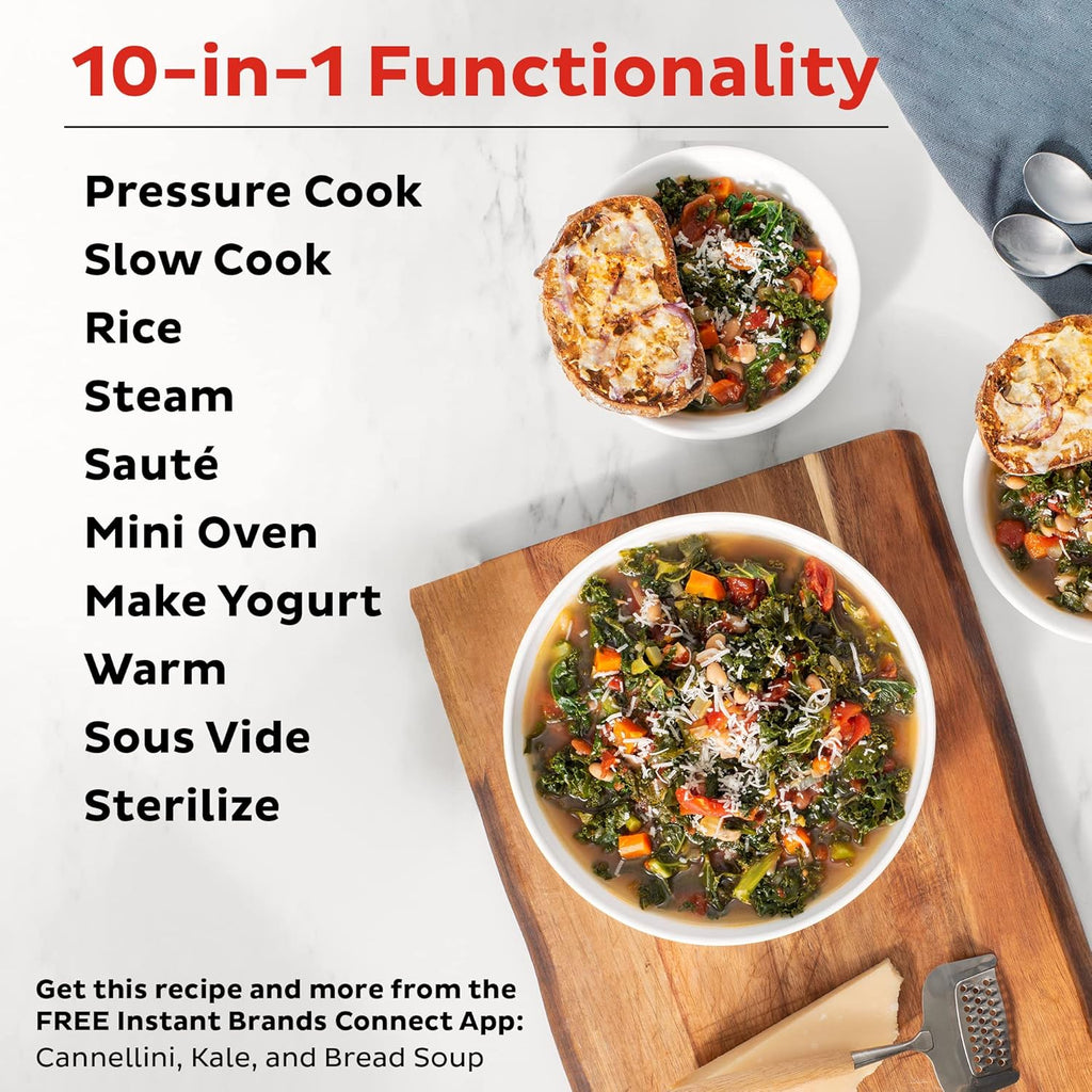 6 Quart 10-in-1 Pressure Cooker T518888