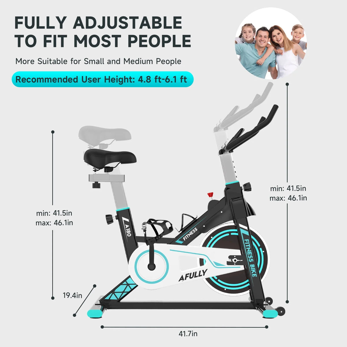 Indoor Cycling Exercise Bike Belt Drive Q766