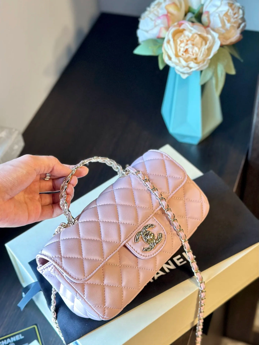 Quilted Lambskin Flap Bag X282