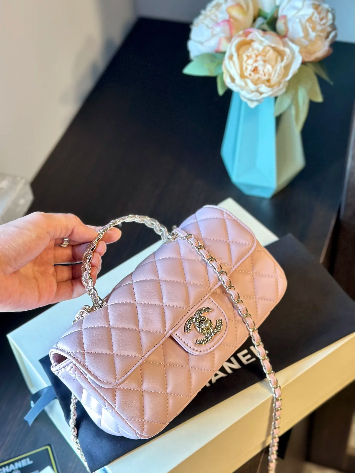 Quilted Lambskin Flap Bag X282