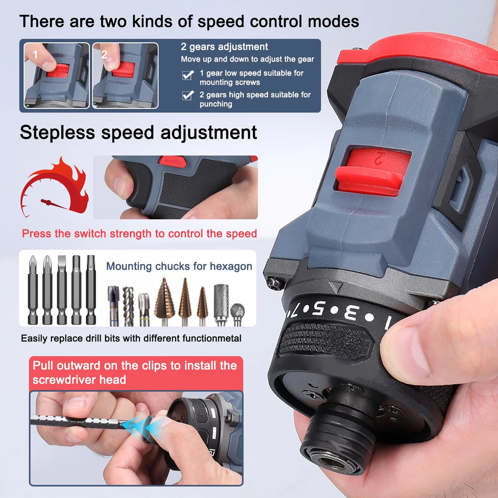 Electric Screwdriver 45Nm Torque 16.8V M5091
