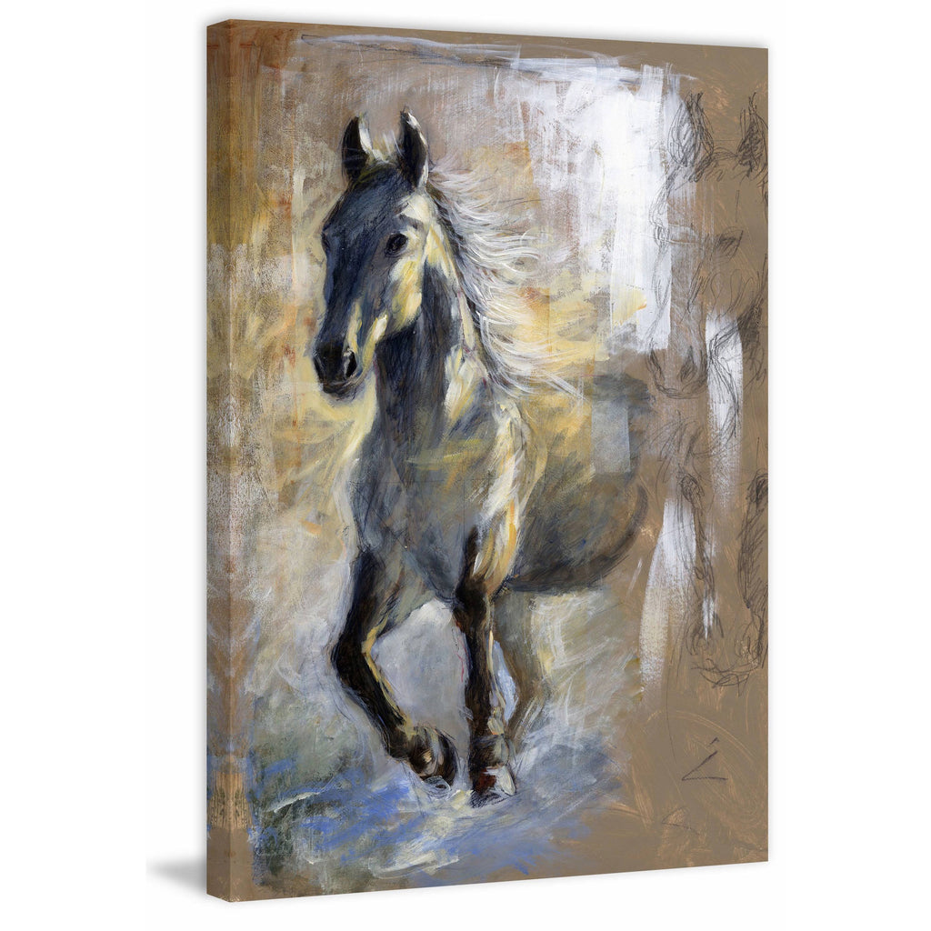 Brown Painting Print on Wrapped Canvas N176
