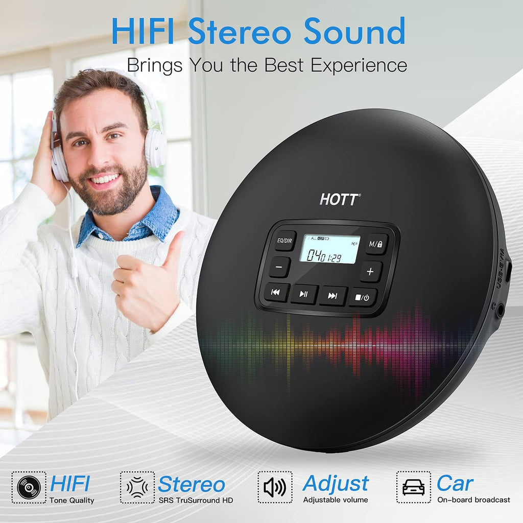 Portable CD Player with Headphones S4126
