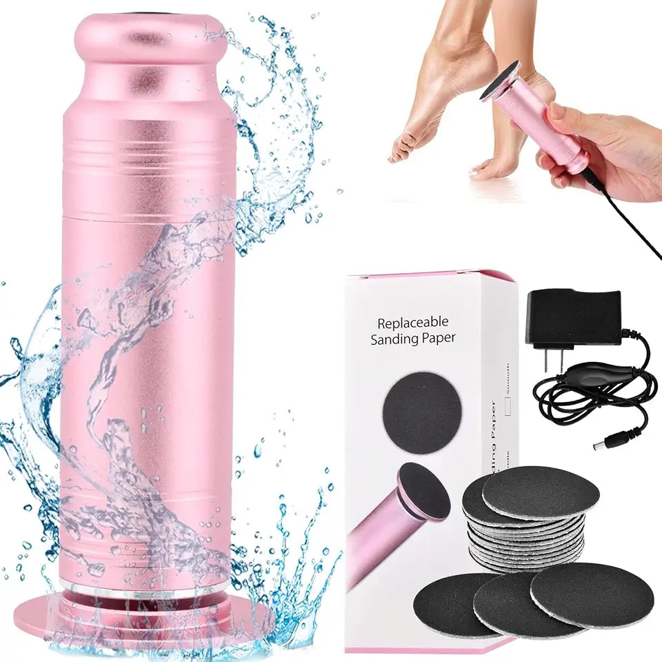 Electric Foot Callus Remover with Speed Controller and 60 Pcs Sandpaper Discs I8957