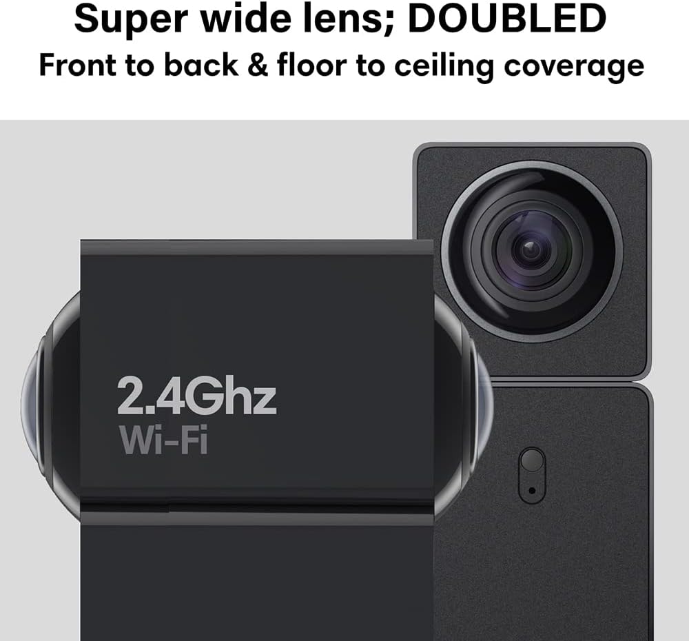 Indoor Security Camera, 1080P HD WiFi, 2 Cams Built-in 1, 360, Motion Detection, Night Vision, 2-Way Audio K79006