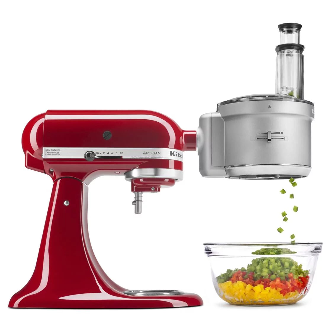 Gray Food Processor Attachment with Dicing Kit J981