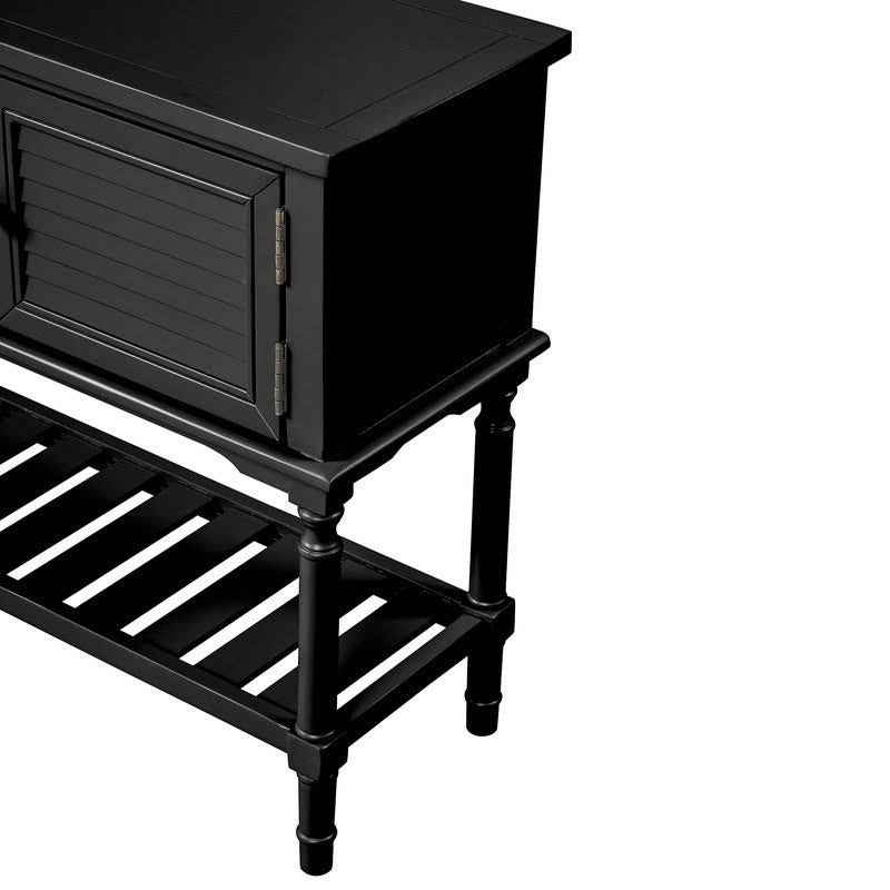 Modern Console Table with 2 Drawers, 2 Cabinets and 1 Shelf - Red H74906