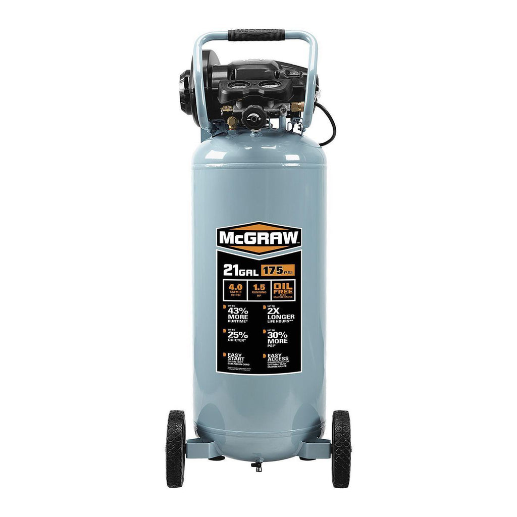 21 Gallon 175 PSI Oil-Free Vertical Air Compressor P4108