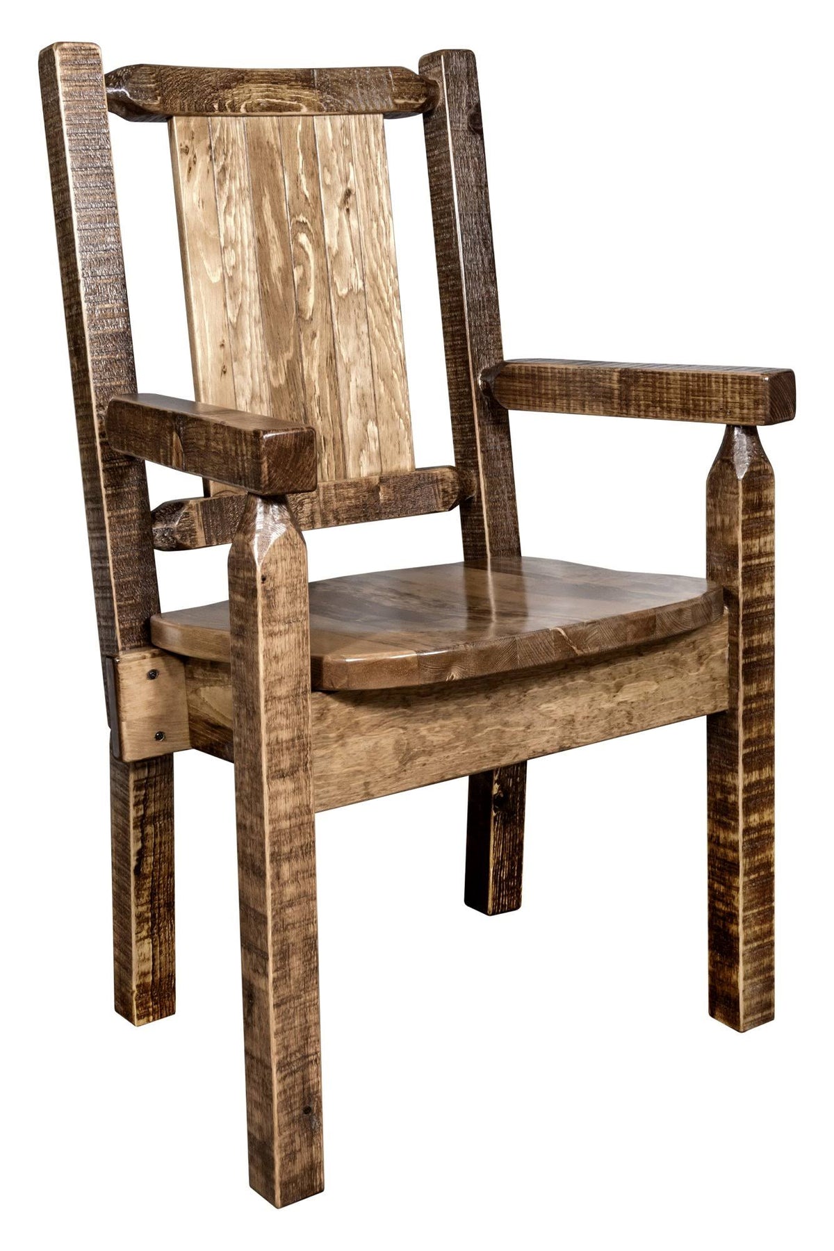 Captain's Chair with Laser Engraved Elk Design O46929