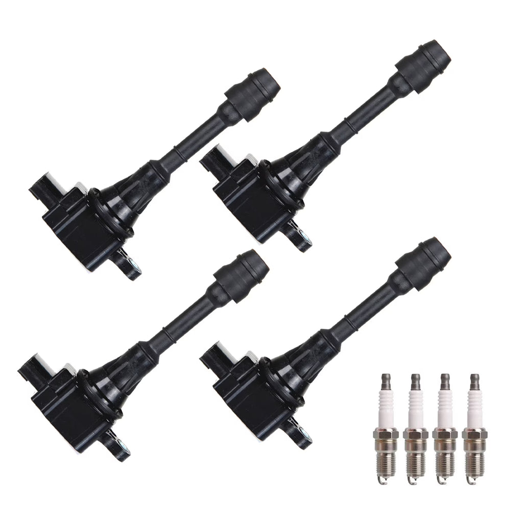 Ignition Coil and Platinum Spark Plug Compatible with Nissan Altima Sentra X-Trail 2.5L C52523