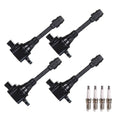 Ignition Coil and Platinum Spark Plug Compatible with Nissan Altima Sentra X-Trail 2.5L C52523
