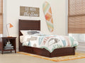 Twin Wood Platform Bed with Trundle B7795