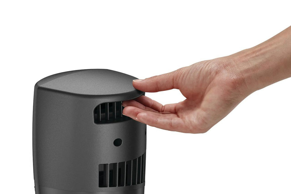 12 Twist-Top Desktop Tower Fan with 3 Speeds, Black X678