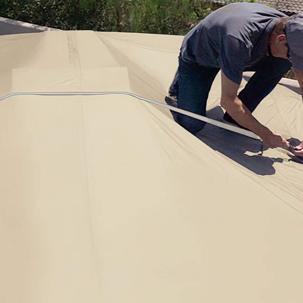 Tan Gray Waterproof Heavy Duty RV Cover R731