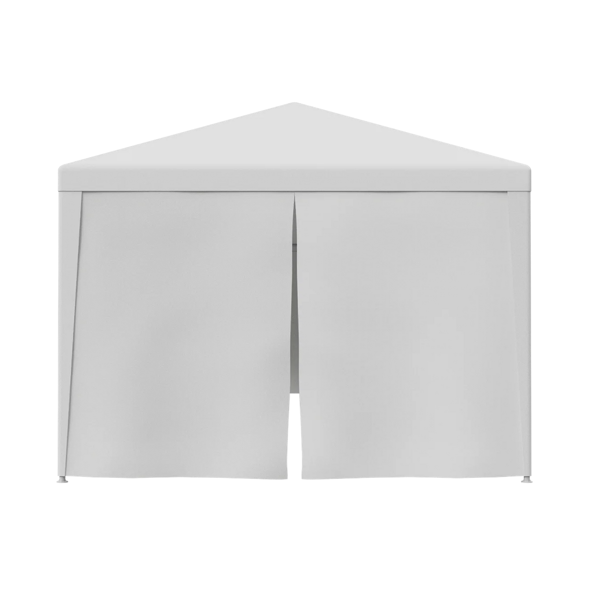 10'x 30' White Gazebo Canopy with 6 Windows & 2 Sidewalls R937094
