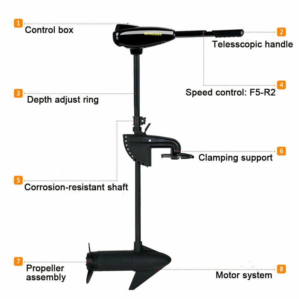 12V 408W Electric Trolling Motor I1382