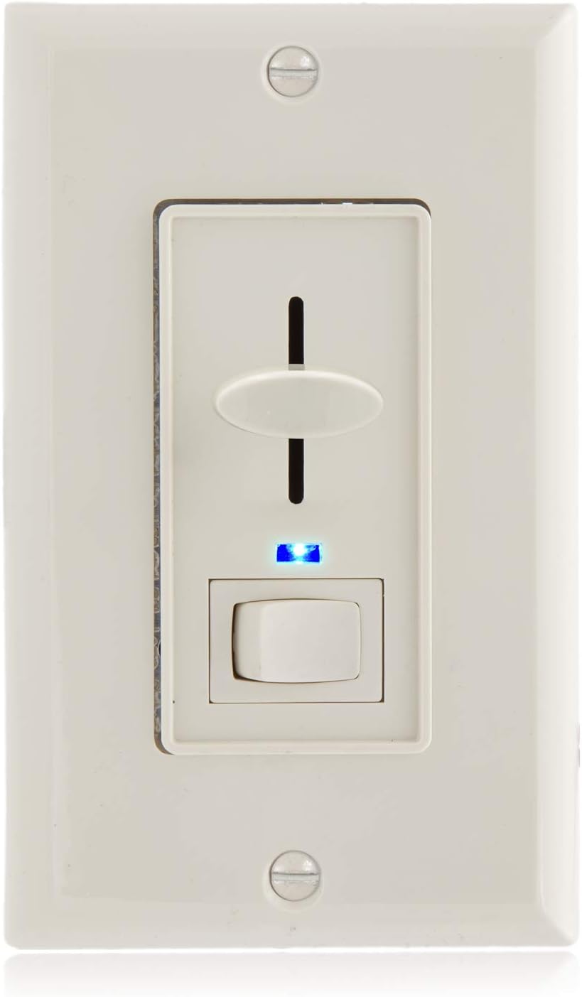 Dimmer Light Switch with Blue Indicator Light, 3-Way/Single Pole, Pack of 2 J581