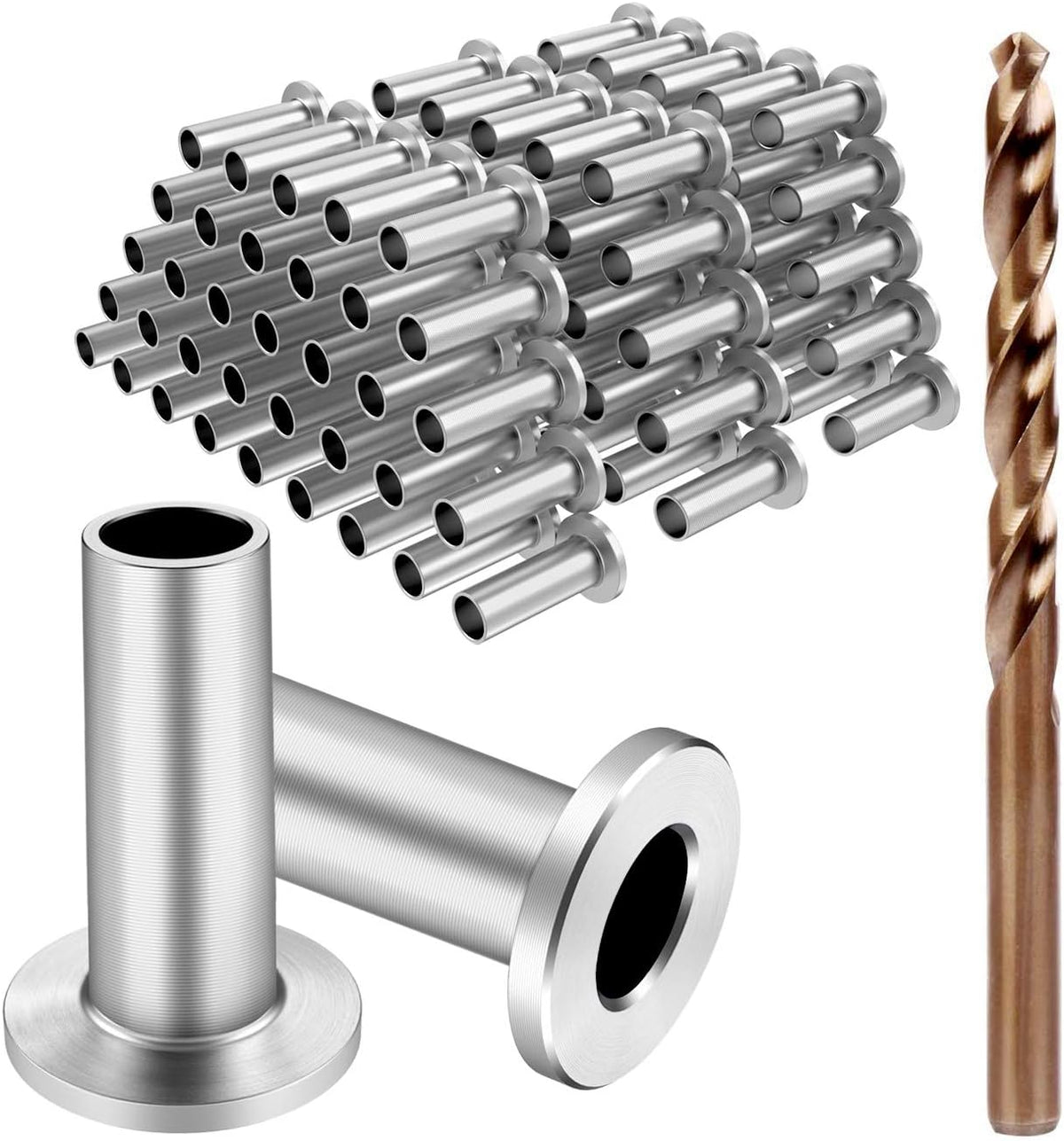120 Pack Stainless Steel Protector Sleeves for Deck Cable Railing M38276