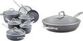 12 Piece Hard Anodized Cookware Set with Deep Frying Pan E26923