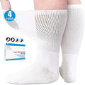 Extra Width Socks 4 Pairs Black White B637129