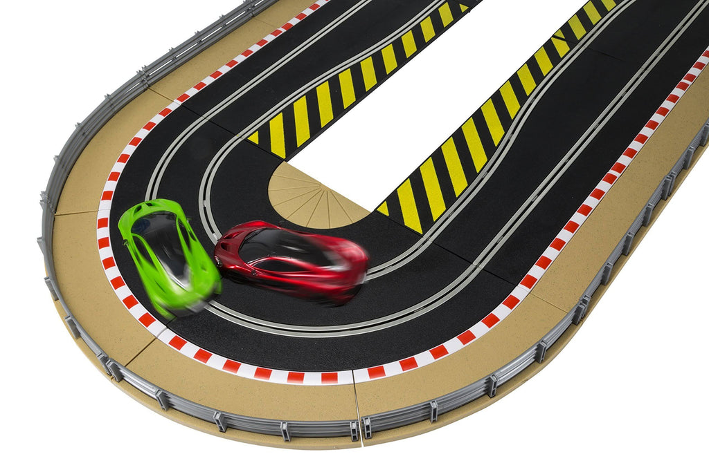 Track Extension Pack with Ramp Up and Ramp Down, 2 Hairpin Curves, 2x 1/4 Straight, 4 Side Y145
