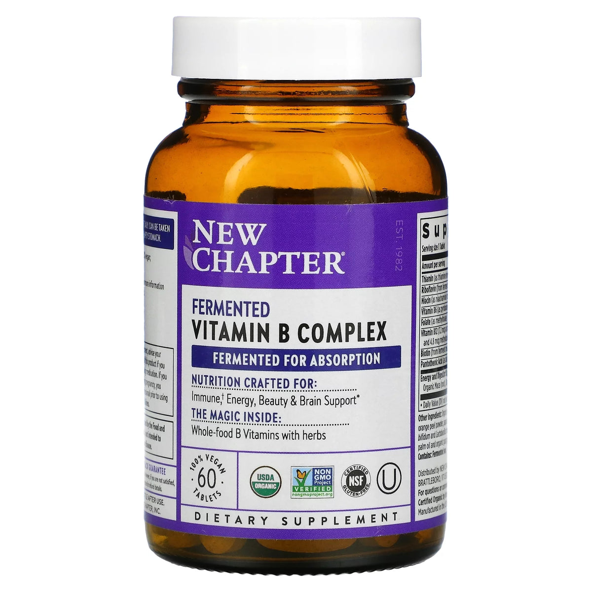 Fermented Vitamin B Complex 60 Vegan Tablets V610603