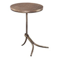 Bronze Round Metal Accent Table S328