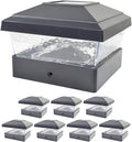 White 8 Pack Solar LED Post Deck Cap Light D603194