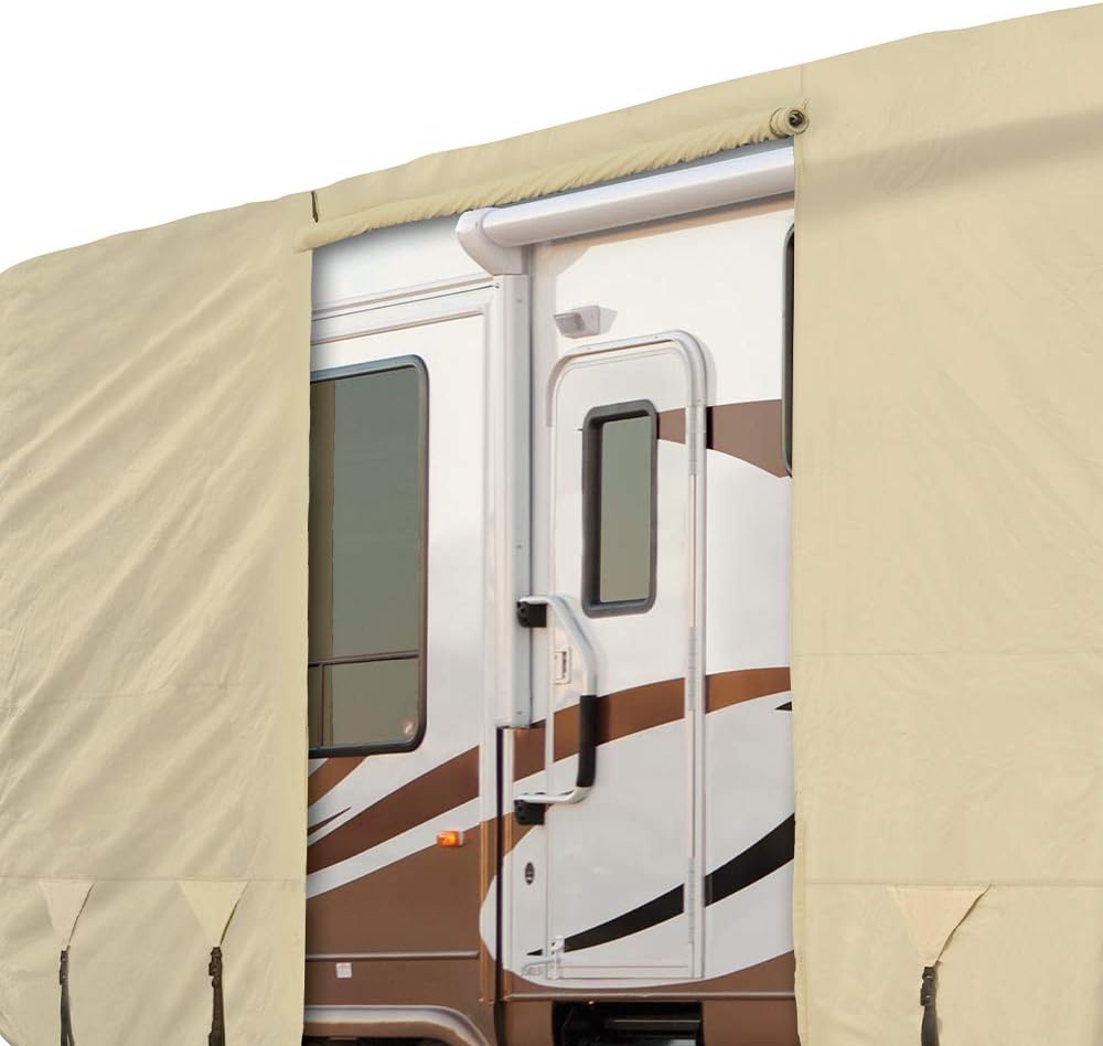 Tan Gray Waterproof Heavy Duty RV Cover R731