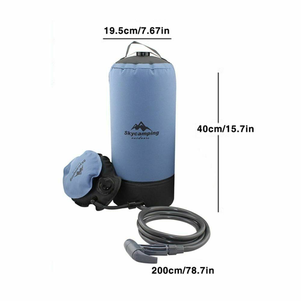 11L PVC Inflatable Portable Camp Shower Blue T817281
