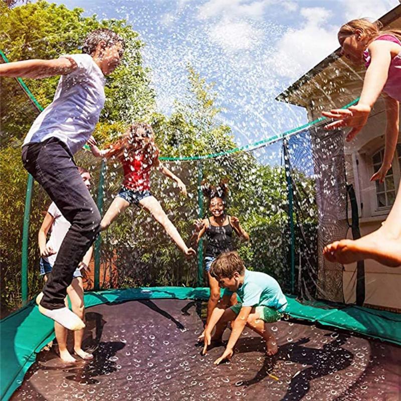 Trampoline Sprinkler Water Sprayer Toy Accessories 39.4ft Q966