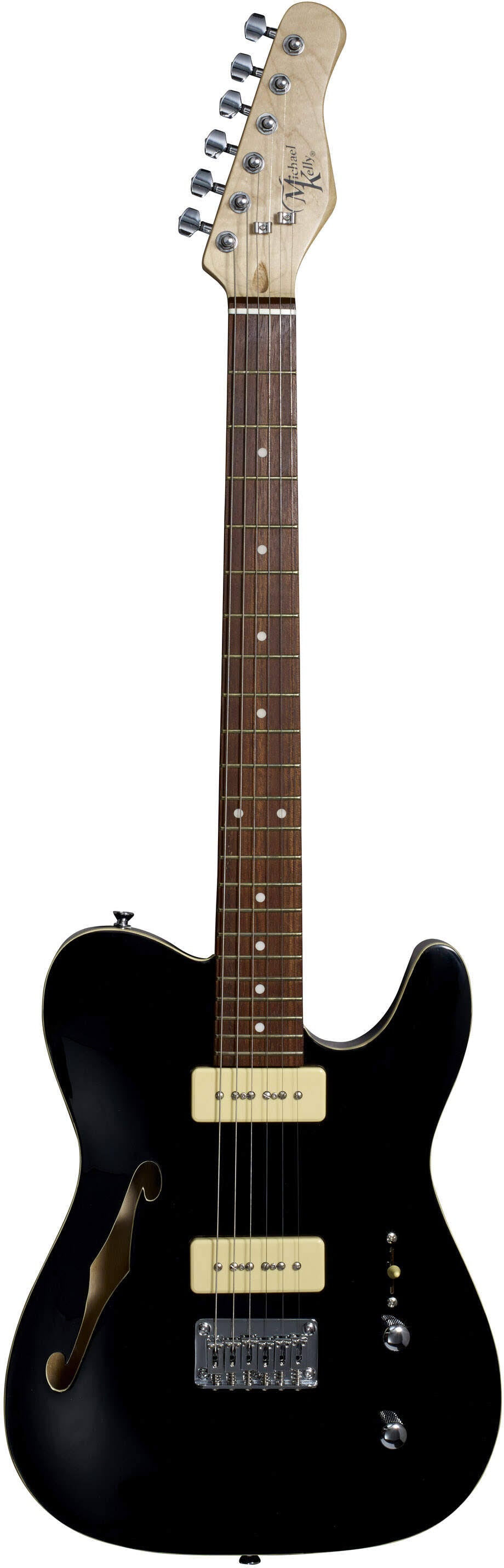 Gloss Black Thinline Electric Guitar Y7831