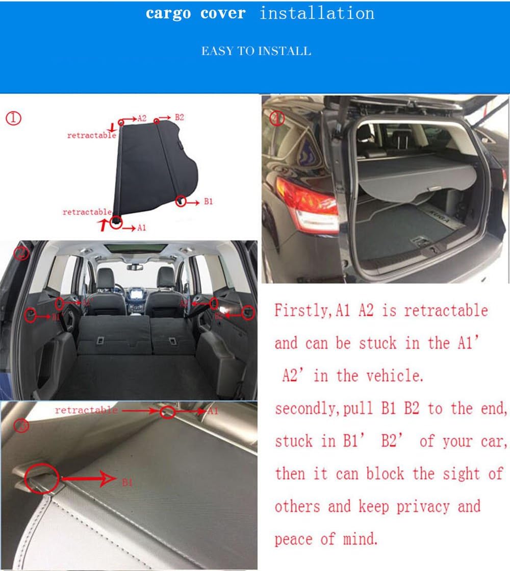 Cargo Cover Pack of 2 Black L9946
