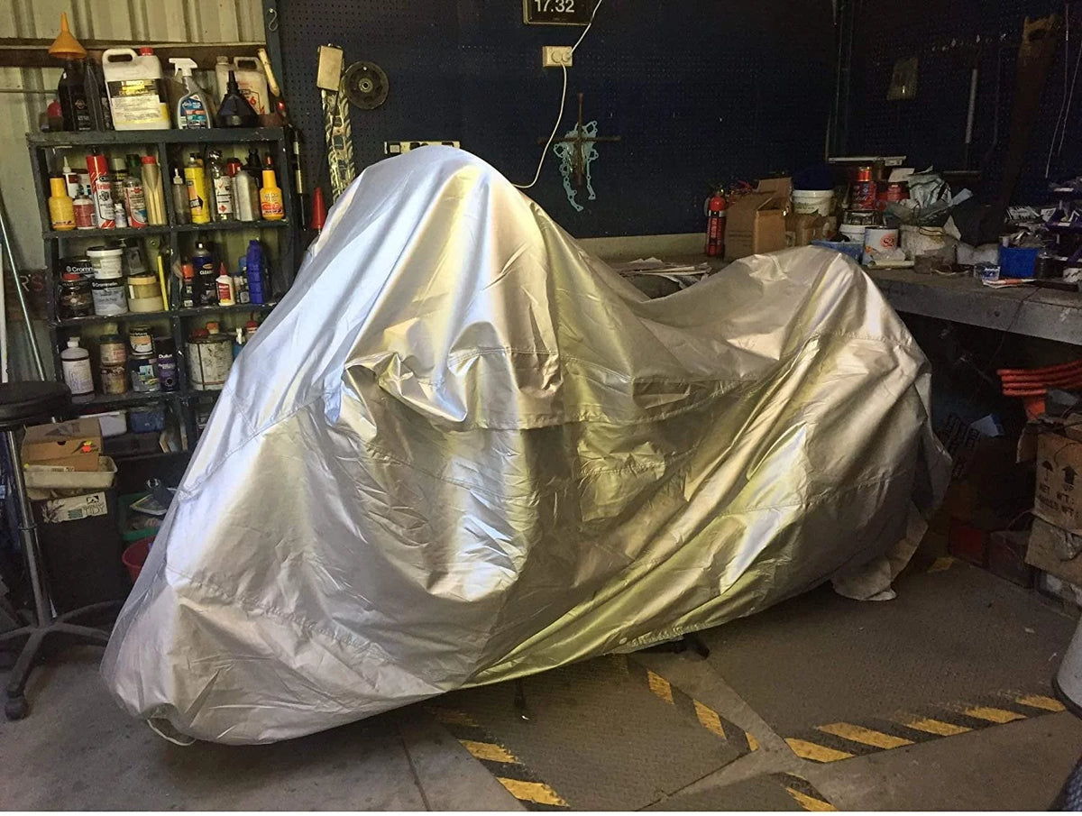 Weatherproof Motorcycle Cover with Storage Bag P338776