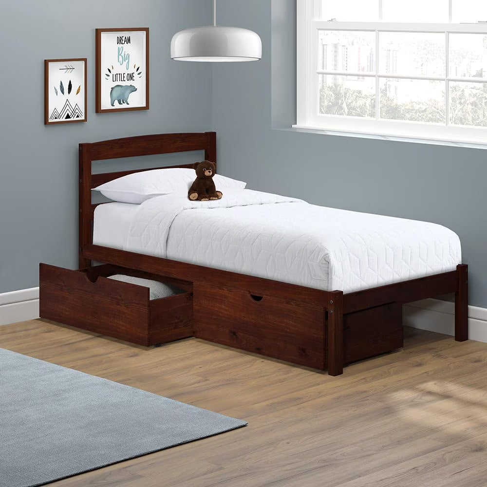 Twin Bed with Two Storage Drawers V6959