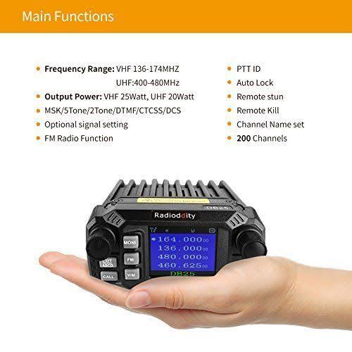 Dual Band VHF UHF 25W Mobile Radio H76257