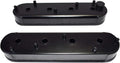 Fabricated Aluminum Valve Covers with Gasket Coil Mounts Black L7506