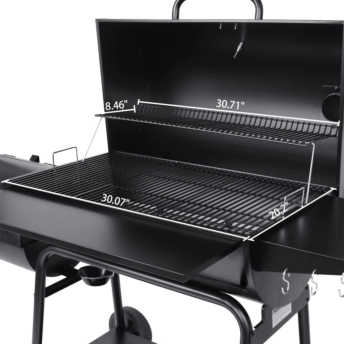 36 Charcoal Barrel Grill with Offset Smoker I539620