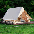 Canvas Glamping Tent Rainproof for 4 Person with Windows N1505