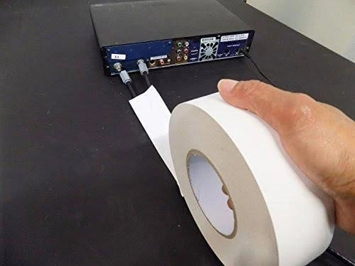 White Low Gloss Non Reflective Cloth Gaffer Tape, 12 inch x 60 yds N73059