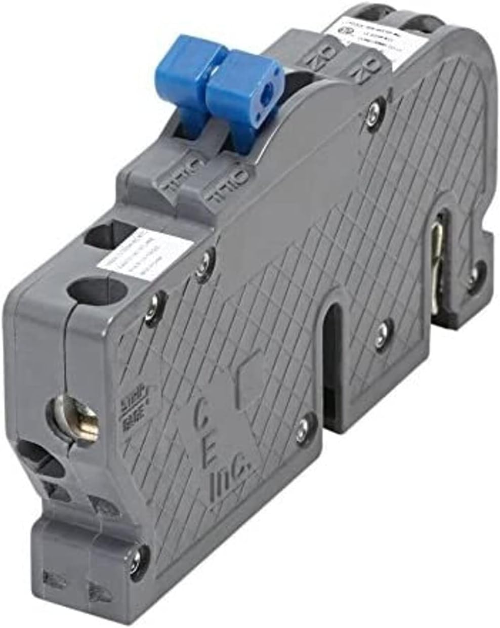 2 Pole 25 Amp Circuit Breaker, Grey, Pack of 2 N753068