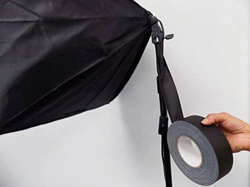 White Low Gloss Non Reflective Cloth Gaffer Tape, 12 inch x 60 yds N73059