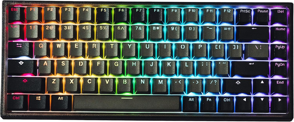 Hot Swappable Mechanical Keyboard 84-Key RGB Backlit Translucent ABS Case U568