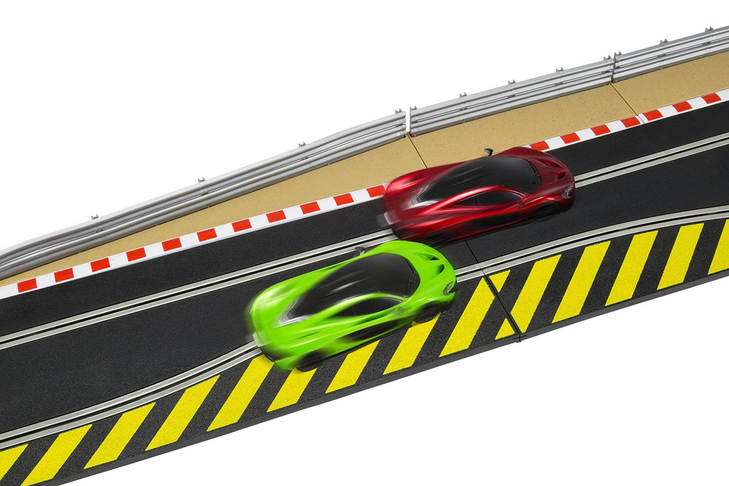 Track Extension Pack with Ramp Up and Ramp Down, 2 Hairpin Curves, 2x 1/4 Straight, 4 Side Y145