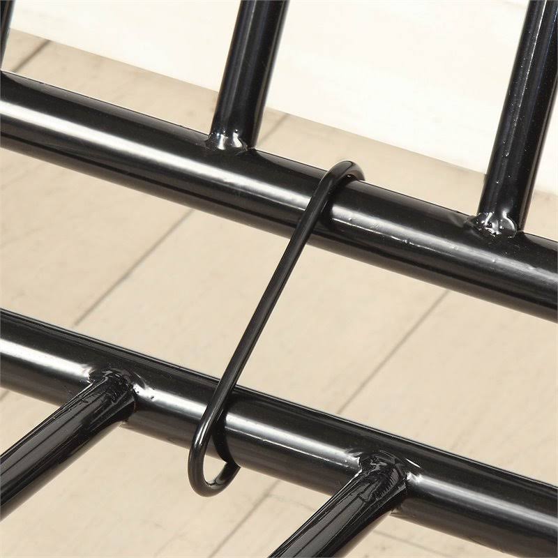 Black Metal Twin Over Futon Bunk Bed W934303