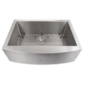 33 in. Stainless Steel Farmhouse Kitchen Sink with Bottom Grid W956101