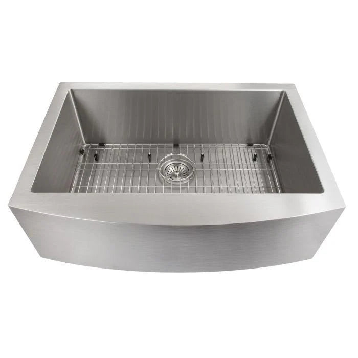33 in. Stainless Steel Farmhouse Kitchen Sink with Bottom Grid W956101