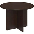 42W Round Conference Table with Wood Base V795873